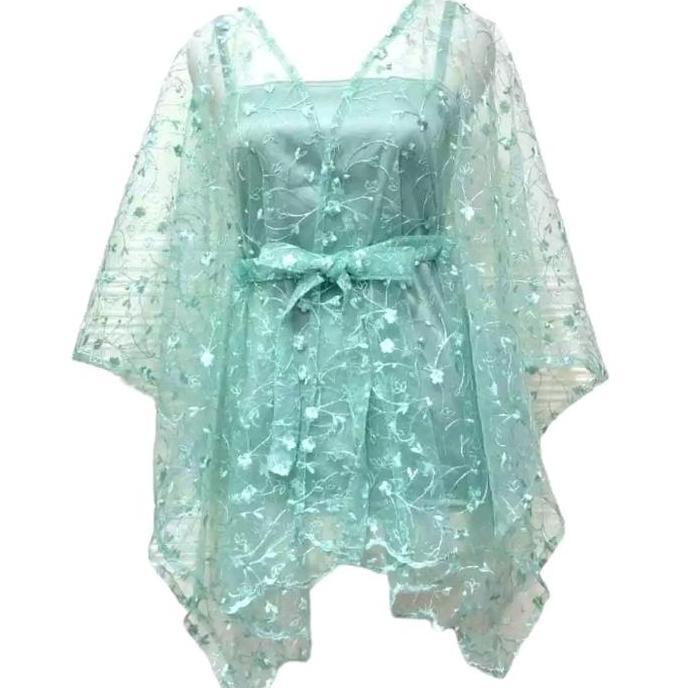 outer kebaya wisuda/bridesmaid/pesta pink/biru/ungu/hijau mint LA