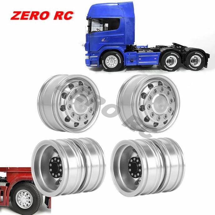 Velg Metal 1.75" Powered Hub Wheel Tamiya 1/14 Rc Truck