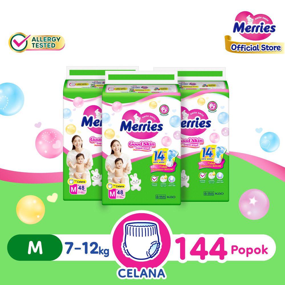 Merries Pants Good Skin M 48 Triple Pack