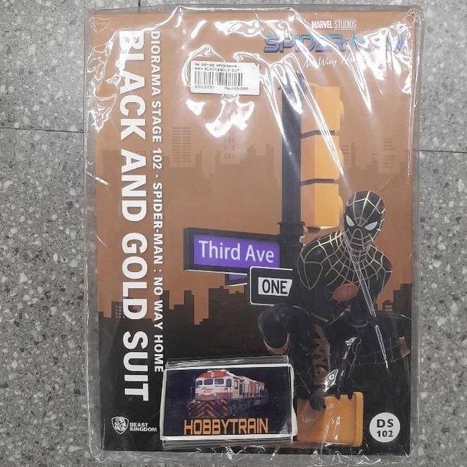 BEAST KINGDOM DIORAMA STAGE DS-102 SPIDERMAN BLACK AND GOLD SUIT