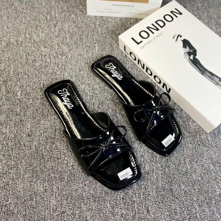 Wajib Punya Sandal Wanita Bata Sendal Platfrom Sendal Teplek Kekinian Flat Shoes Pita