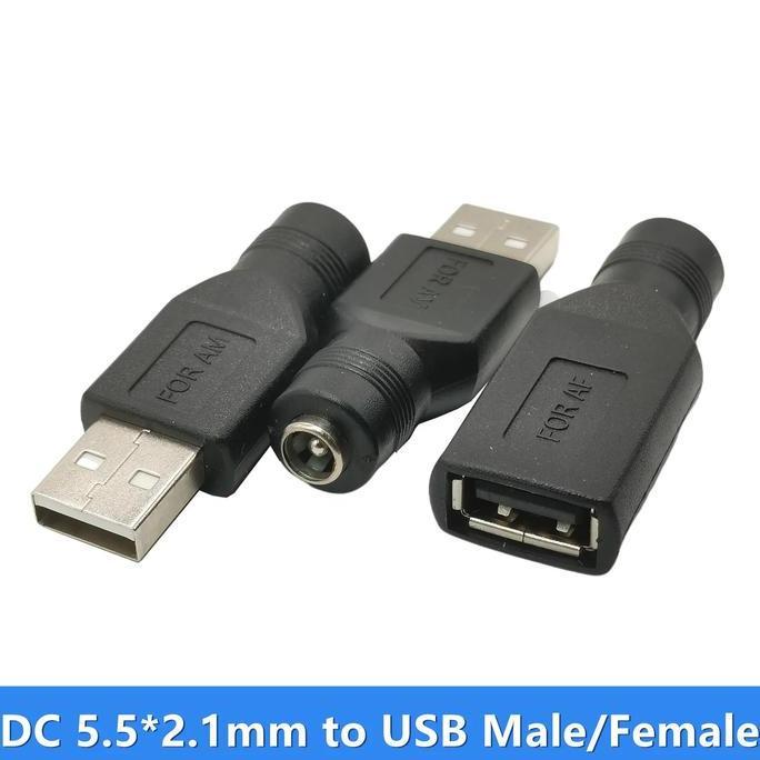 Adapter Power DC Female To USB A Type A Male/Female Konektor Converter