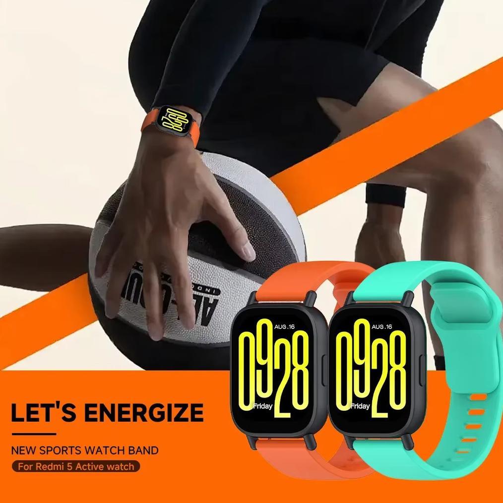 ORIGINAL 22MM WATCH BAND SILICONE STRAP FOR REDMI WATCH 5 ACTIVE/ MI WATCH 5 LITE REPLACEMENT SPORT 