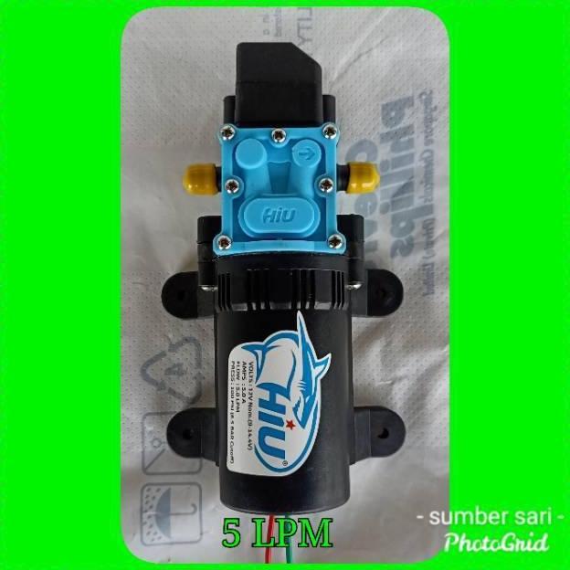 pompa air dc 12 volt 5 LPM HIU soket soket