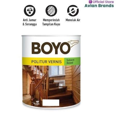 CAT POLITUR PELITUR PLITUR VERNIS PERNIS KAYU BOYO 1 KG PERNIS KUSEN PINTU MEJA KURSI LEMARI JENDELA