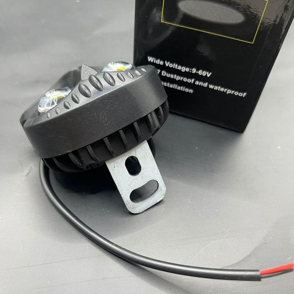 TERJAMIN [COD] Lampu Tembak Motor Super Terang Lampu Tembak Led Motor Lampu Owl 2 Mata Lampu Tembak 