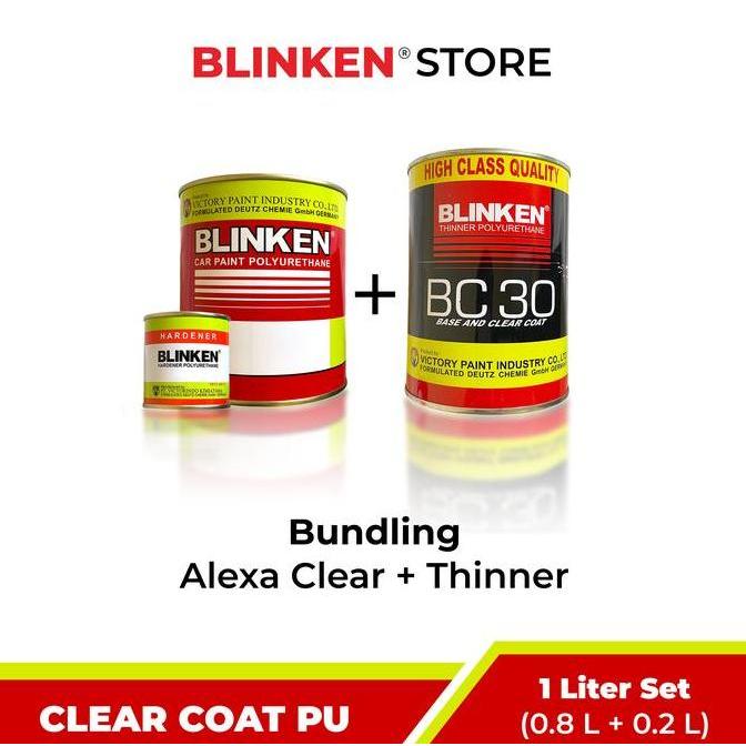 Murah Blinken Store Blinken Paket Clear Coat & Thinner Car Paint