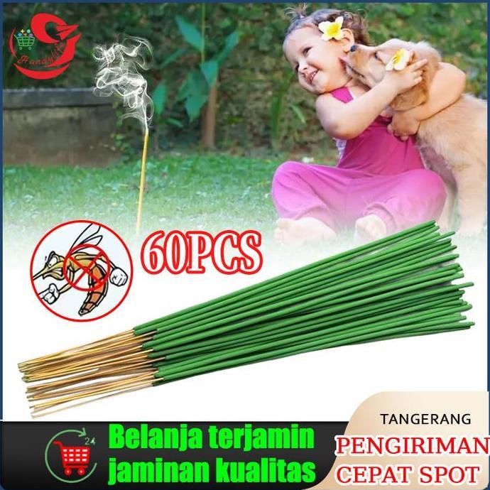 GIRARDY 60Pcs Obat Bakar Herbal / Dupa Pengusir Lalat / Pembasmi Herbal