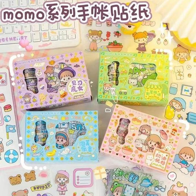 FREYAUR ( Stiker Momo Set Roll ) Stiker 2D Momo Versi Roll DUS KECIL