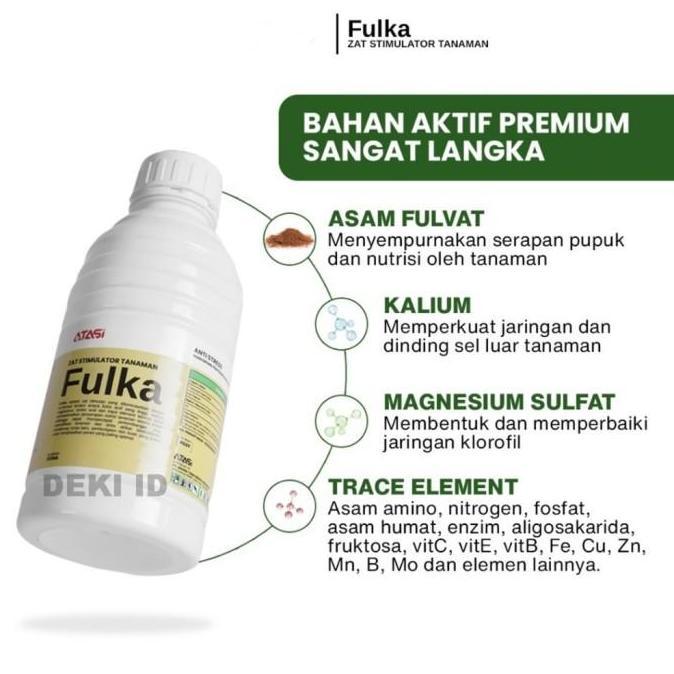 Okwemereza- Fulka 1 L Zat Stimulator Tanaman Pupuk Asam Fulvat Humat Amino