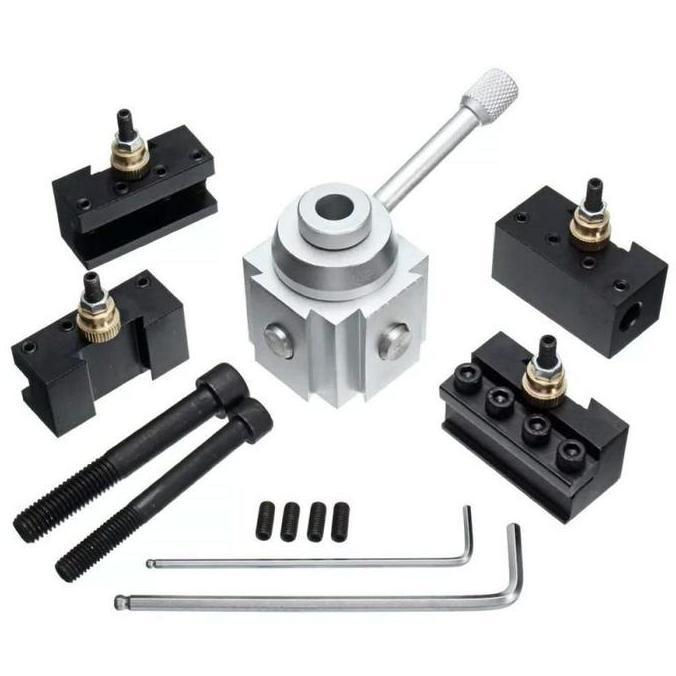 FKINAPE CNC Lathe Tool Holder Quick Change Tool Post Cutter Holder Screw Kit Pemegang Alat Bubut Kay