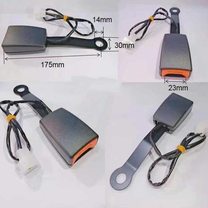 SEIRAKY Safety Belt Lock / 173mm Universal /Colokan Lock Safety Seat Belt Stik Skop Kunci Safety Bel