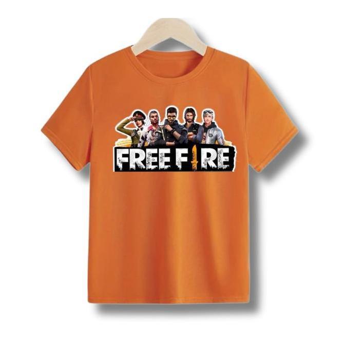 Promo Kaos Anak Terbaru Free Fire/ Baju Anak Distro Free Fire/ Atasan Anak Unisex Cod