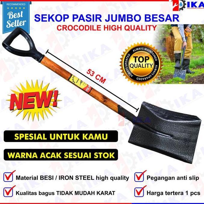 FKINAPE Sekop Pasir Buaya - Sekop Iron Steel / Steel Shovel Crocodile Ekonomis