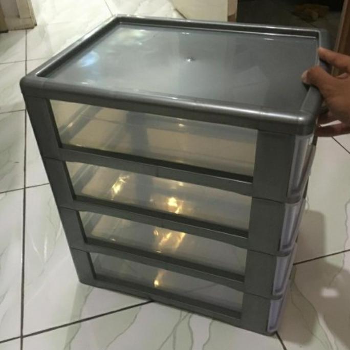 Kubika- Laci Container Susun 4 Shinpo 355 Kertas A4 F4 Mirip Pressa Lion Star