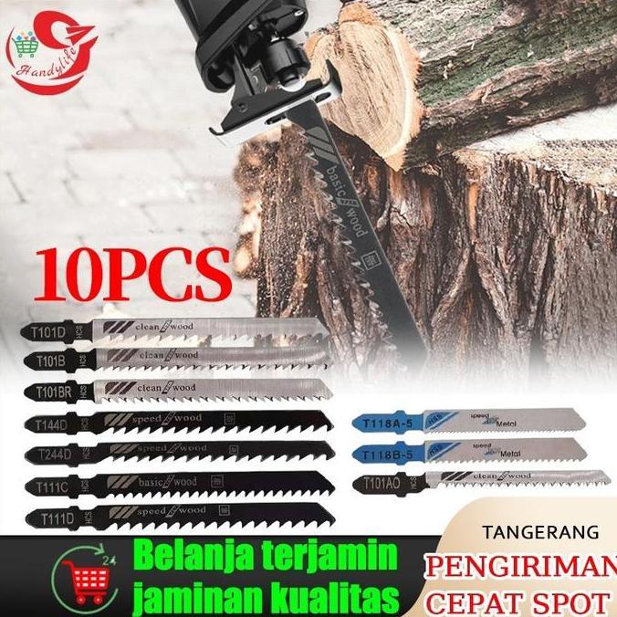 GIRARDY 10pcs Mata Jigsaw Metal Akrilik Pvc Mata Gergaji Jig Saw Blade