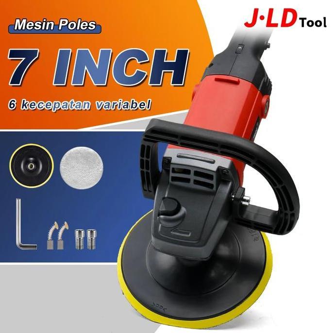 Murah Jld Mesin Poles Mobil Motor Polisher 7 Inch Alat Disc Disk Kaca Motor 6 Kecepatan Variabel Spo