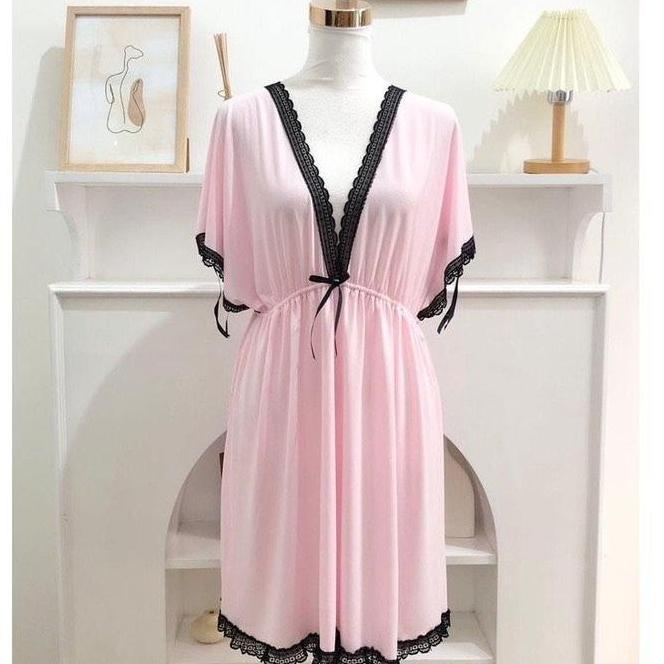 Lingerie Panjang Jumbo Perpaj Lingerie Panjang Jumbo Daster Baju Tidur Spandex