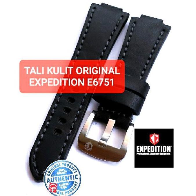 STRAP KULIT TALI JAM EXPEDITION E6751 E 6751 ORIGINAL GENUINE LEATHER