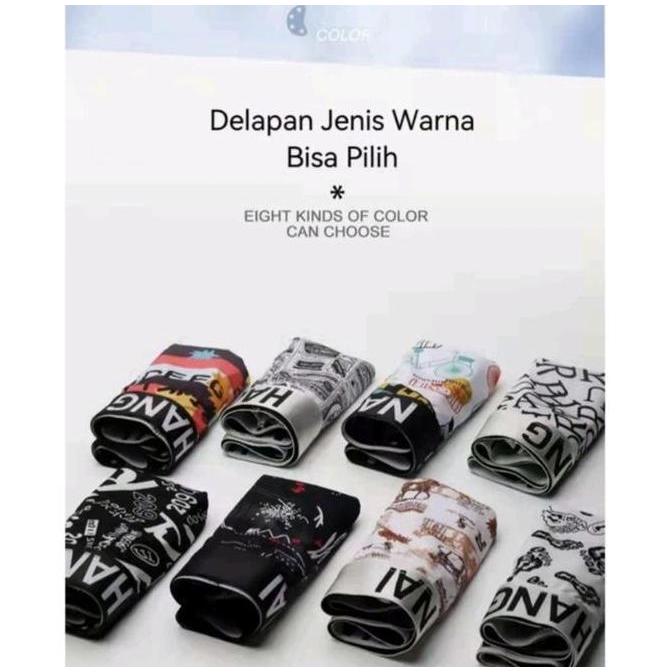 Veshje- Vimisu Boxer Pria Dewasa Motif Bahan Polyester Seamless Size Besar Cowok Katun Pendek Remaja