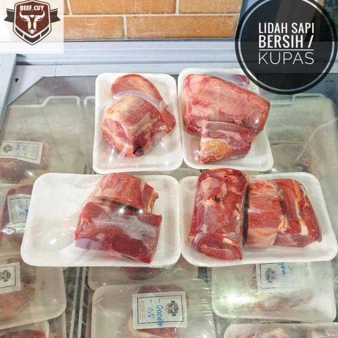 Enyama- Daging Lidah Sapi - Lidah Sapi Bersih - Tongue Lidah Sapi 500Gr
