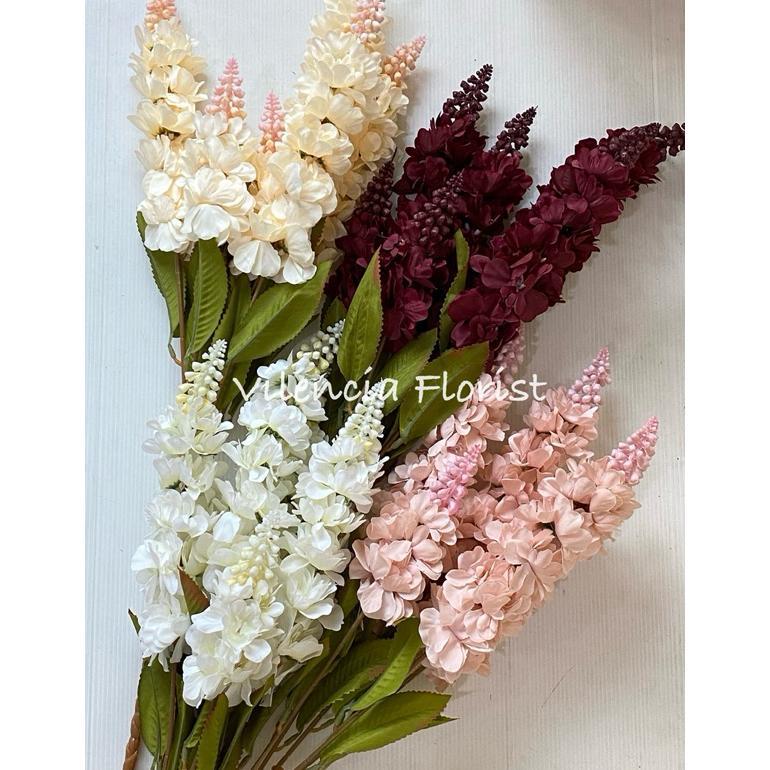 Bunga ilalang lavender palsu imitasi artificial dekorasi