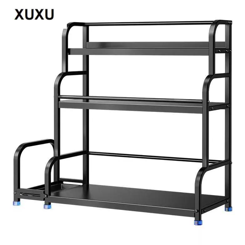 Banting Harga Xuxu Rak Bumbu Dapur Rak Botol Bumbu Dapur Rak Rempah Baja Karbon Rak Penyimpanan Bumb