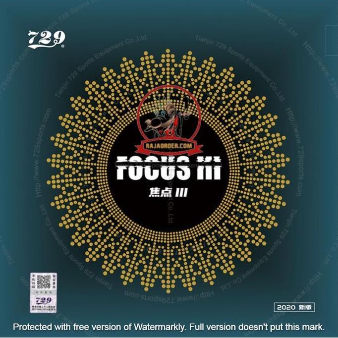 729 FOCUS III - Rubber Karet RITC Friendship - Pingpong Tenis Meja