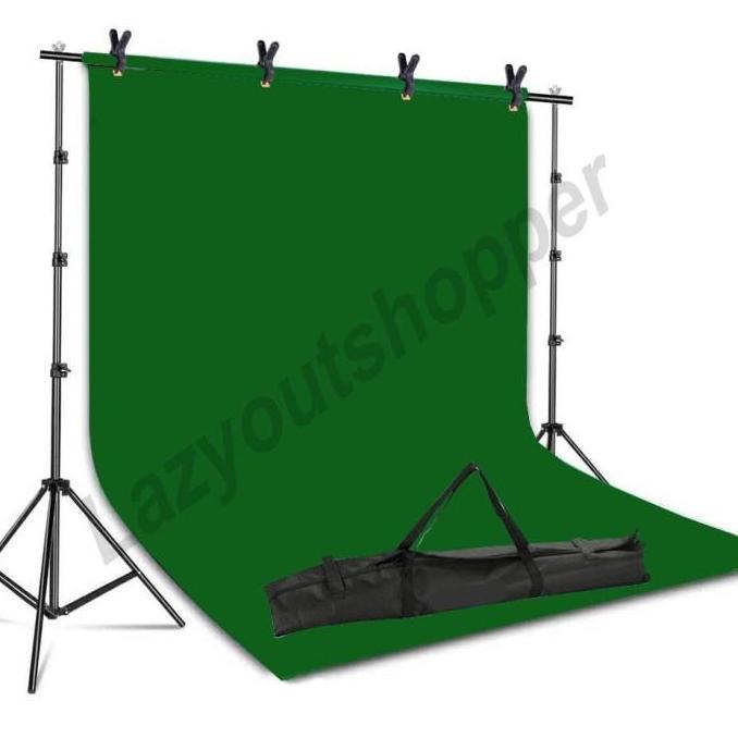 paket tiang background untuk alas foto green screen greenscreen