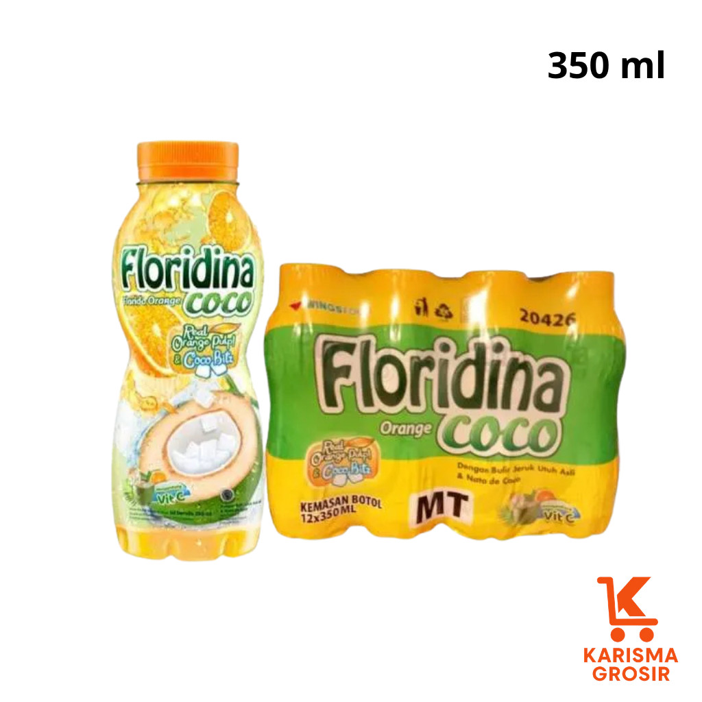 Floridina rasa jeruk & coco bitz - 350 ml per botol