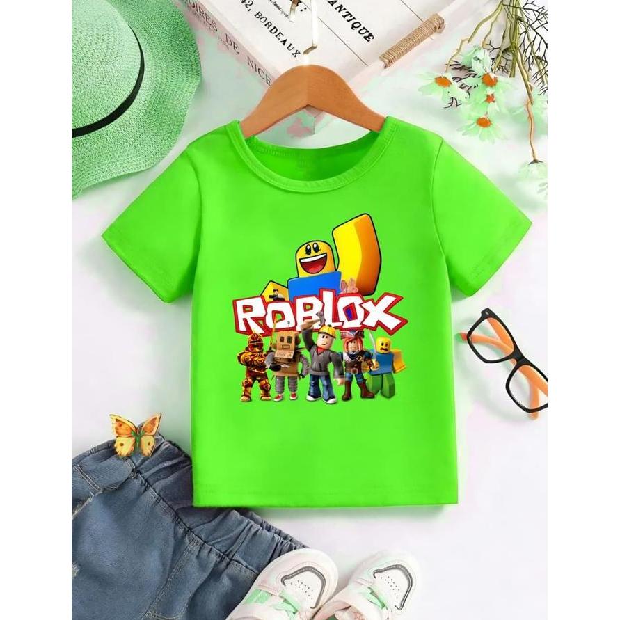 Promo Baju Atasan Kaos Anak Laki-Laki Karakter Roblox Patung Lengan Pendek Cod