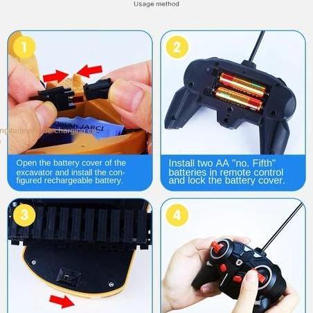 mainan rc excavator remote beko mainan remote control anak PEM