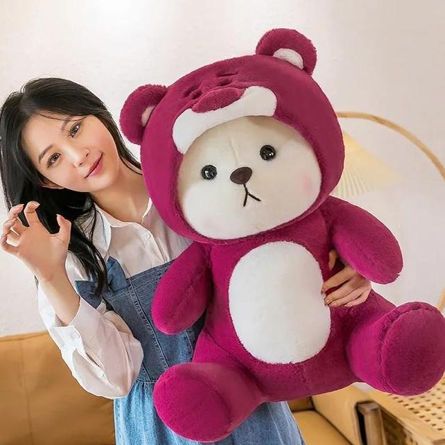 45 Cm Lucu Teddy Tales Bear Cosplay Manyo Boneka Teddy Bear Kupluk