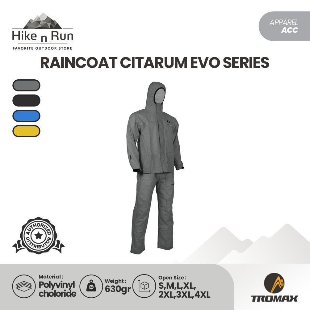Jas Hujan Motor Dewasa Pria Wanita Tromax Citarum Evo Series Raincoat Outdoor Setelan Mantel Anti Hu