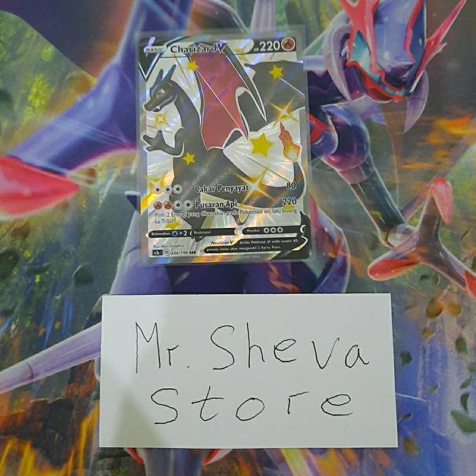 Terlaris Kartu Pokemon Indonesia Charizard V Shiny Ssr
