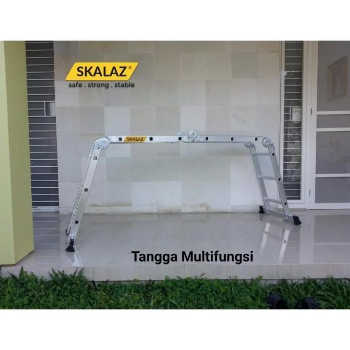 Tangga Aluminium Multipurpose 4,7 mtr Merk SKALAZ
