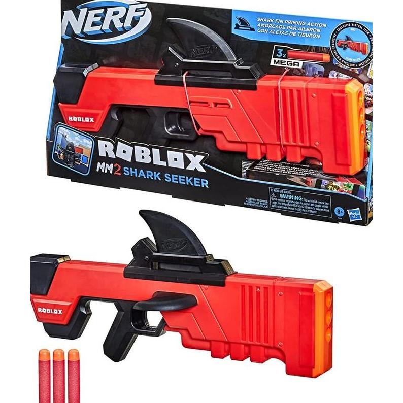 Nerf Roblox MM2: Shark Seeker Dart Blaster Hasbro Original