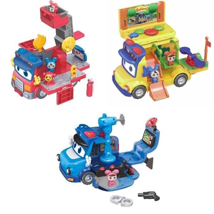 Gogo Bus Gordon Playset Bus Firy Justin Mainan Mobil