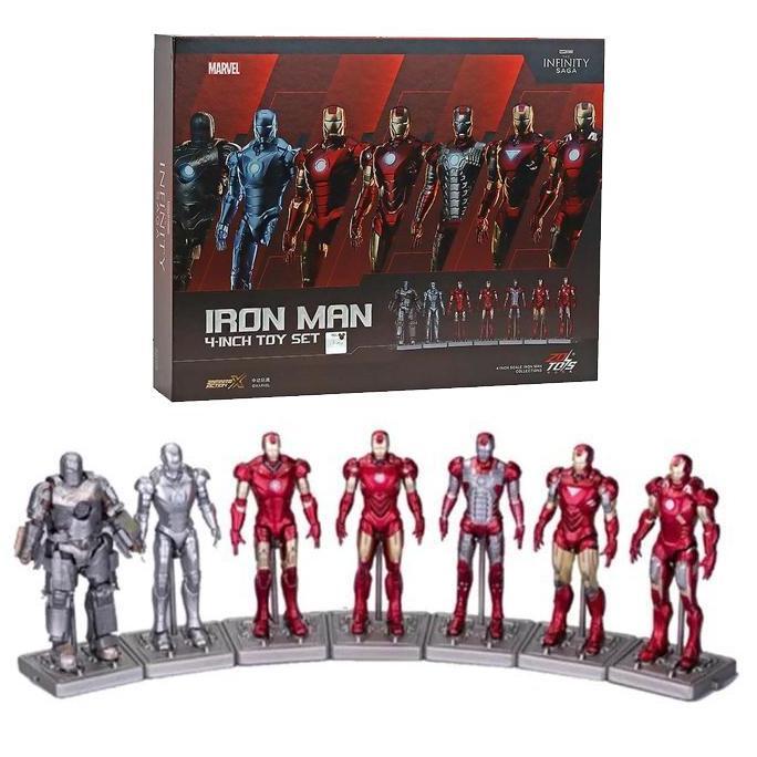 Marvel Iron Man Set Mark 1-7 Set Action Figure ZD Toys
