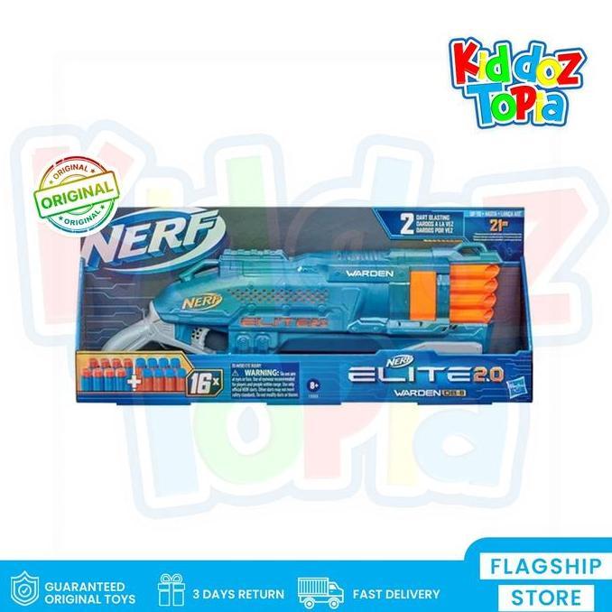 Nerf Elite 2.0 Warden DB-8 DB8 Blaster Not Rough Cut