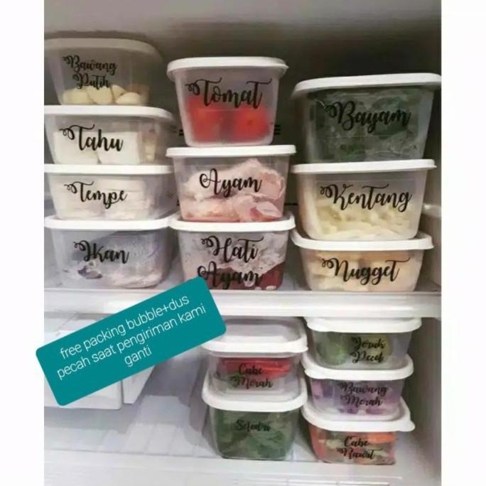 White Verse Food Container Cantik set isi 12pcs Frenzy Green leaf