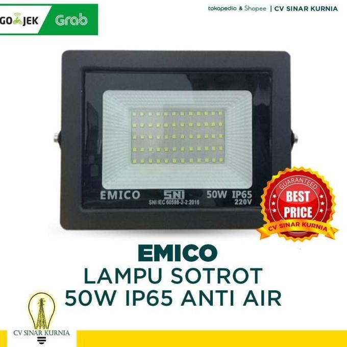 Lampu Sorot Emico/Lampu LED 50 Watt IP65 ANTI AIR EMICO/Putih