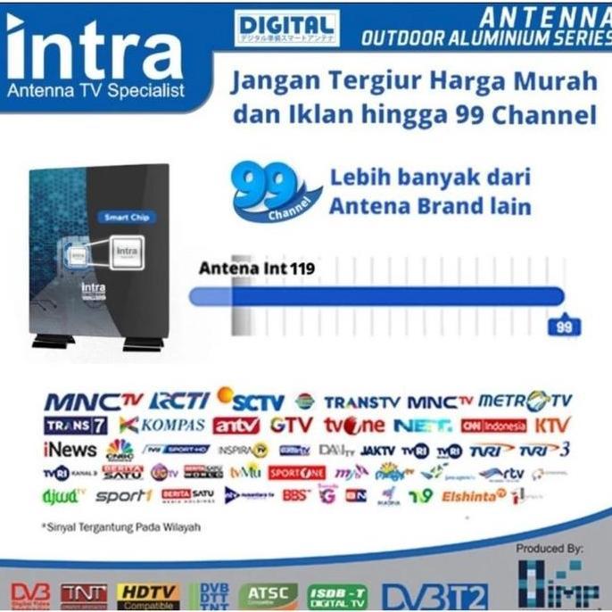 ANTENA TV DIGITAL INDOOR OUTDOOR INTRA 119 / ANTENA TV DIGITAL LUAR