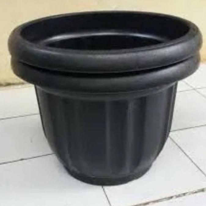 Pot Hitam Flamboy ukuran 50 cm / Pot jumbo tanaman gloria ukuran 50 cm