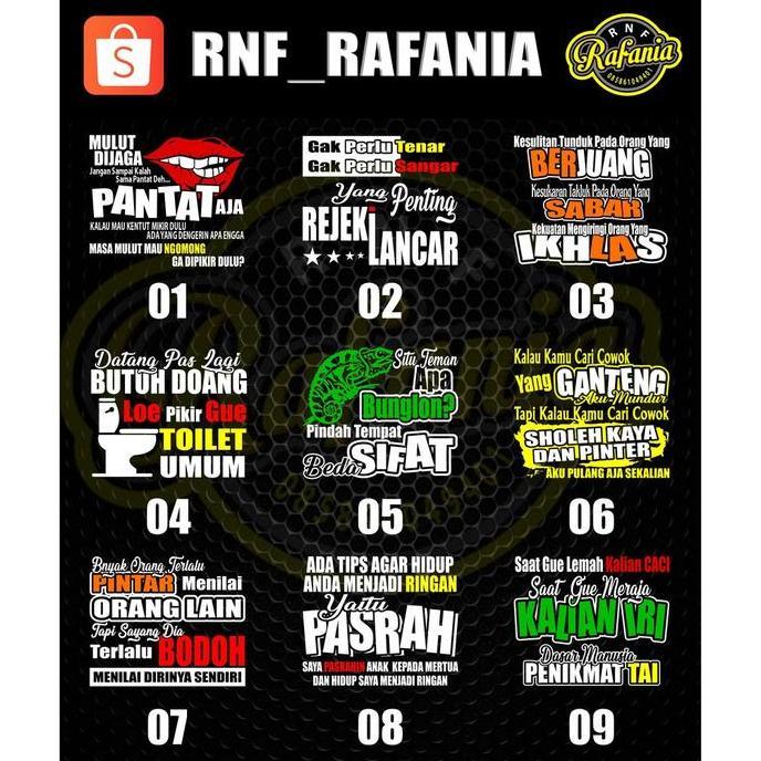 STICKER SKOTLET STIKER KACA PINTU/KACA/BODY MOBIL TRUCK/PICK UP/L300