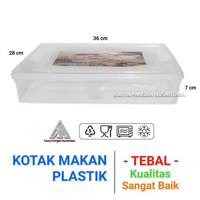 KOTAK MAKAN PLASTIK 5500 ML KOTAK DONAT BOX PLASTIK BESAR KUE DONAT