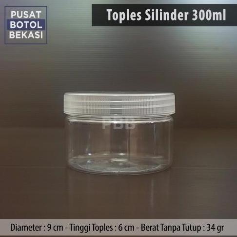 TOPLES PLASTIK 300ML JAR SERBAGUNA