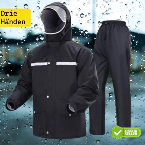 NEW JAS HUJAN PREMIUM TEBAL L XL XXL BLACK ORI