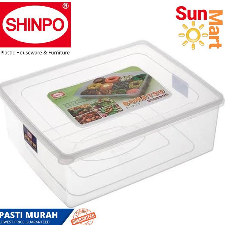 Tempat Donat Box Donat Shinpo Plastik Tinggi / Donut Box Tebal Shinpo