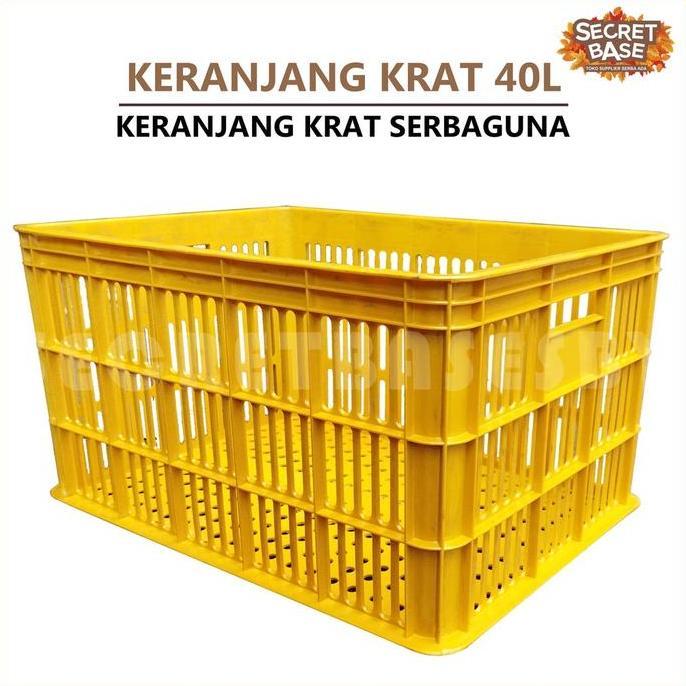 KRAT 40 LITER - Krat Piring Buah / Keranjang Pakaian / Krat Serbaguna